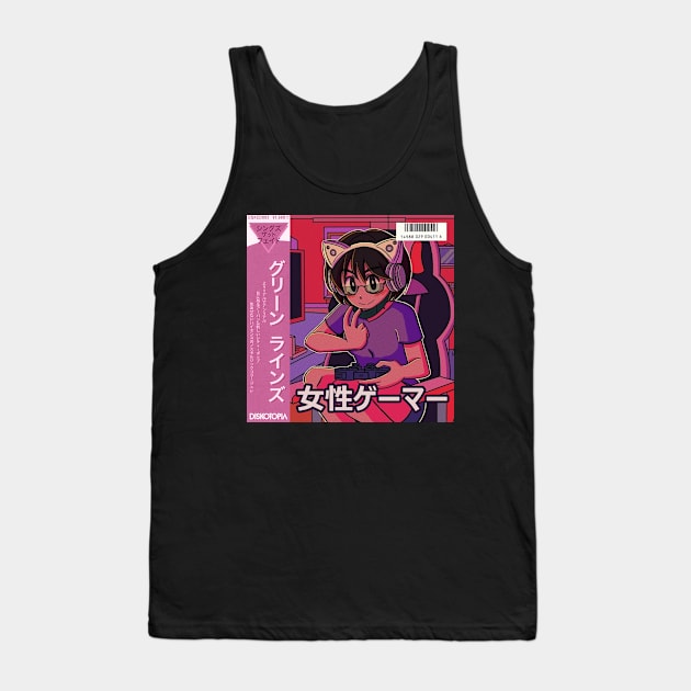 vaporwave anime aesthetic gamer girl retro Tank Top by KinseiNoHime